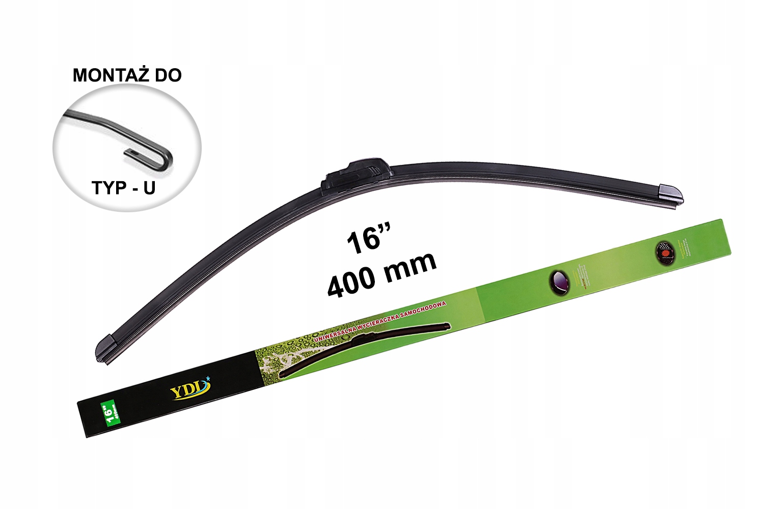 

Wycieraczka Samochodowa 400 mm 40 cm Płaska Typ-u