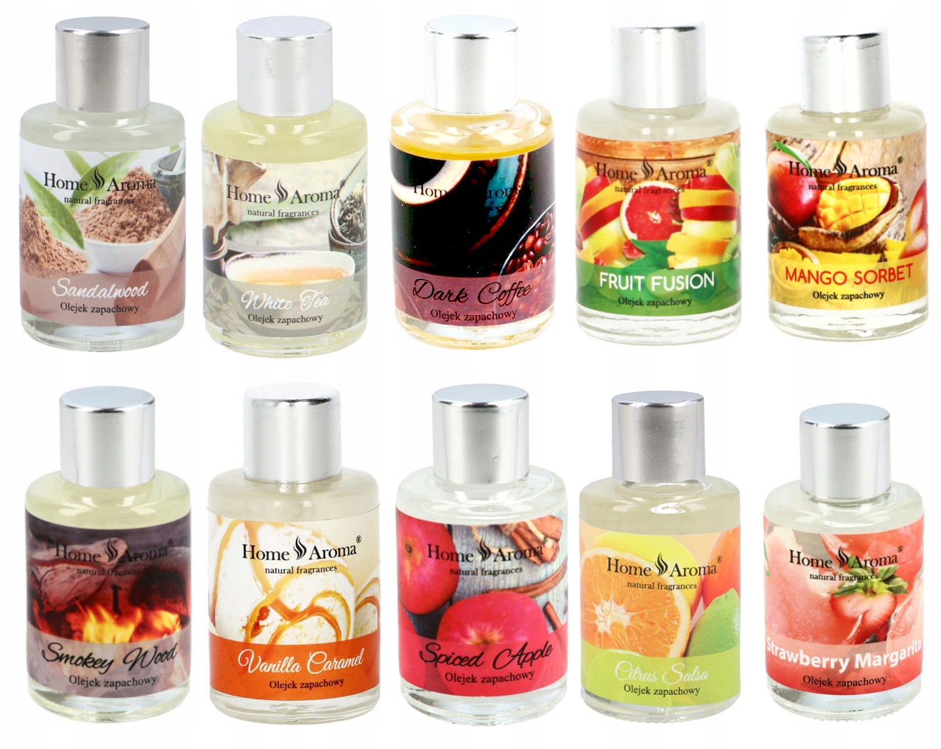 

Zestaw 10 Olejków Zapachowych Zapach Aromaterapia