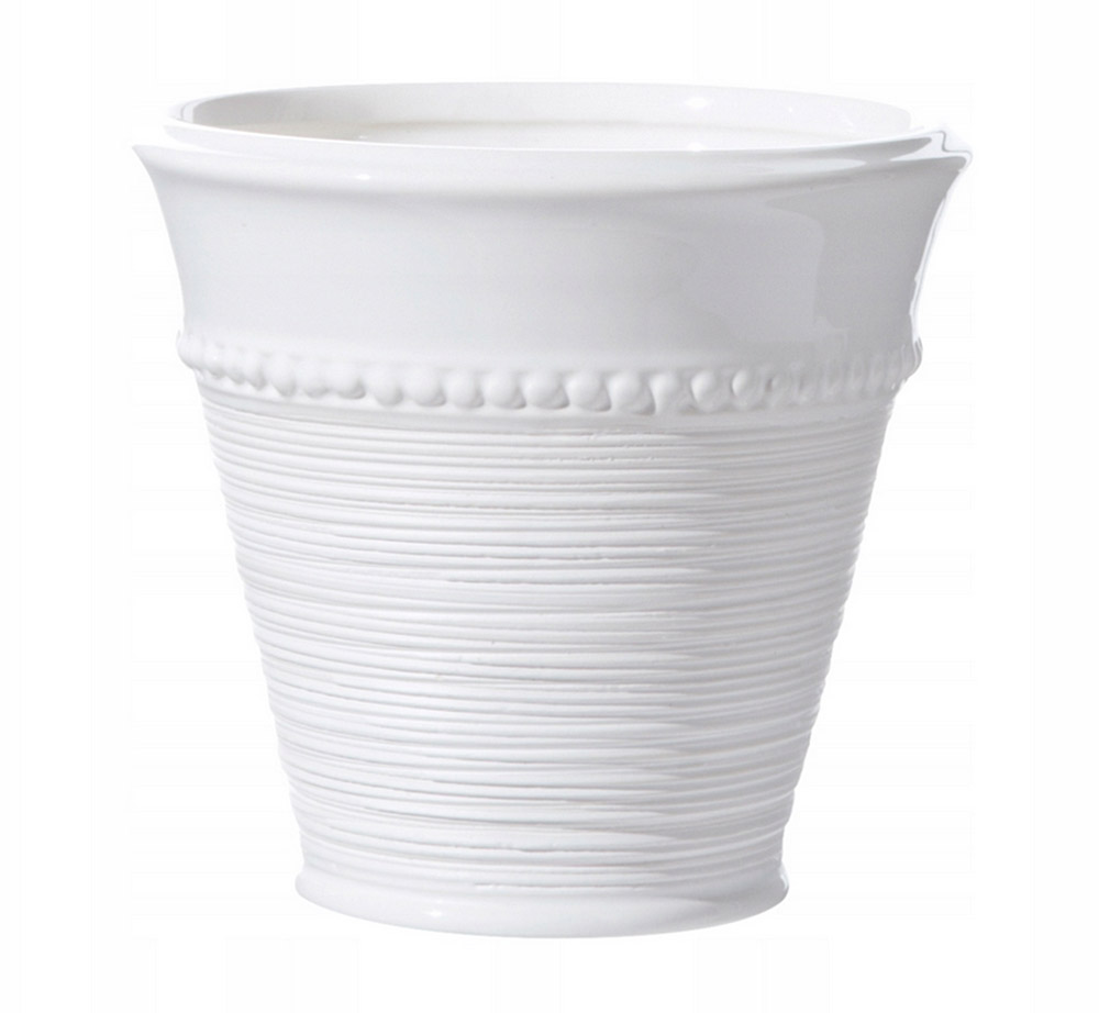 

Doniczka Ceramiczna Biała 16x16cm Osłonka Ozdobna