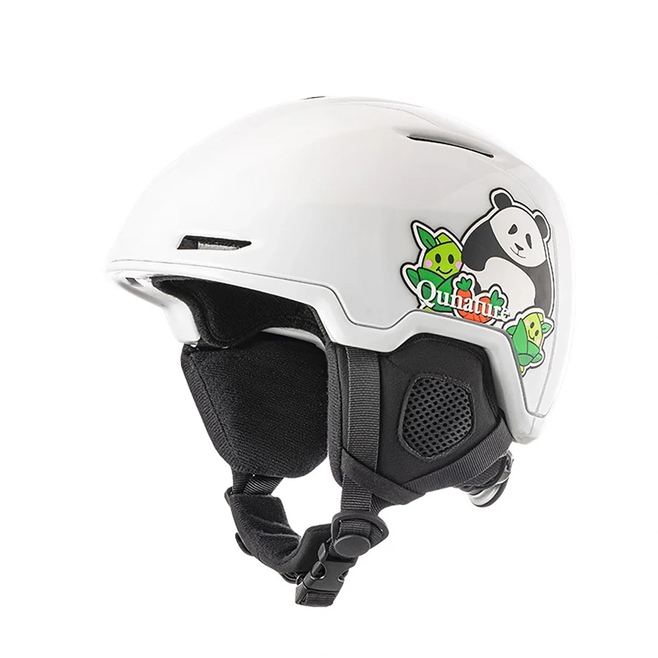 Lyžařská přilba Qunature 10130003005 se snowboardovými náušníky Panda pro děti