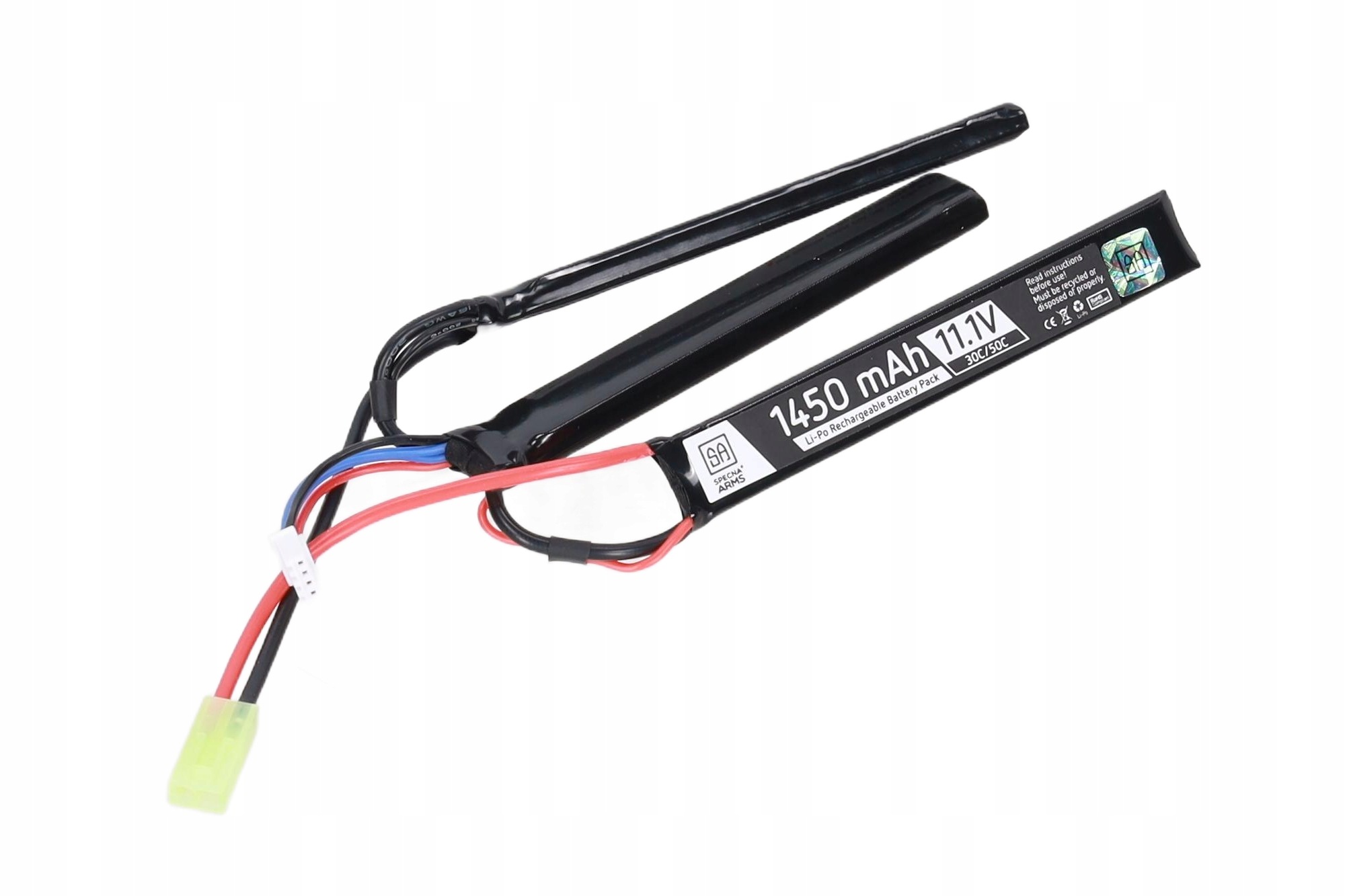 Akumulator Bateria LiPo Li-Po 11,1v 1450mAh Ak M4 G36 MP5 Aug M16 M14
