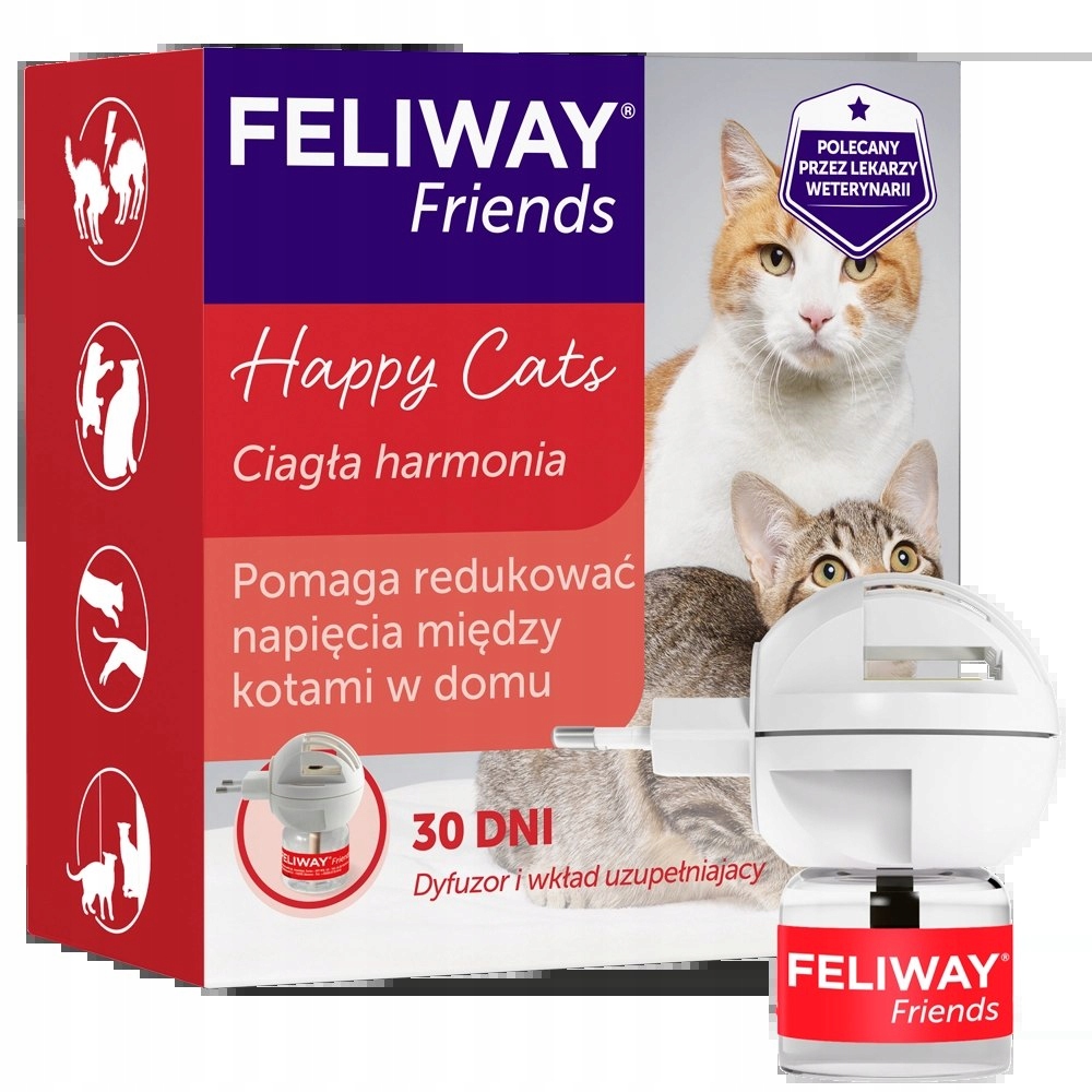 Levně Ceva Animal Health Polska Sp. Z O.o Feliway Friends Difuzér 48ml Náplň 48ml