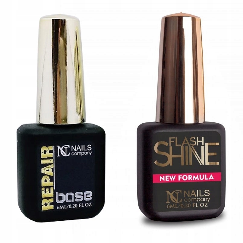 Set Nc Flash Shine Top Repair Base Báze 6 ml