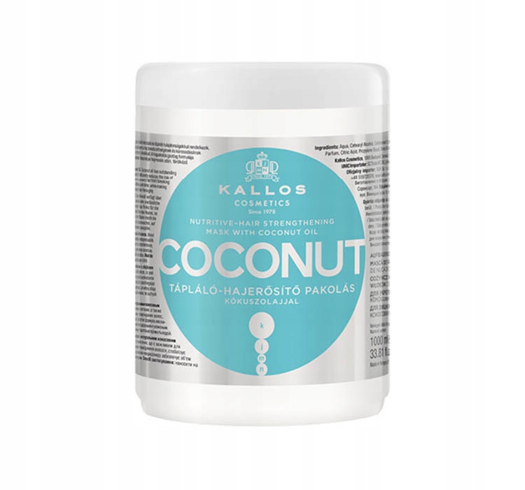 

Kallos Coconut wzmacniająca maska do włosów 1l