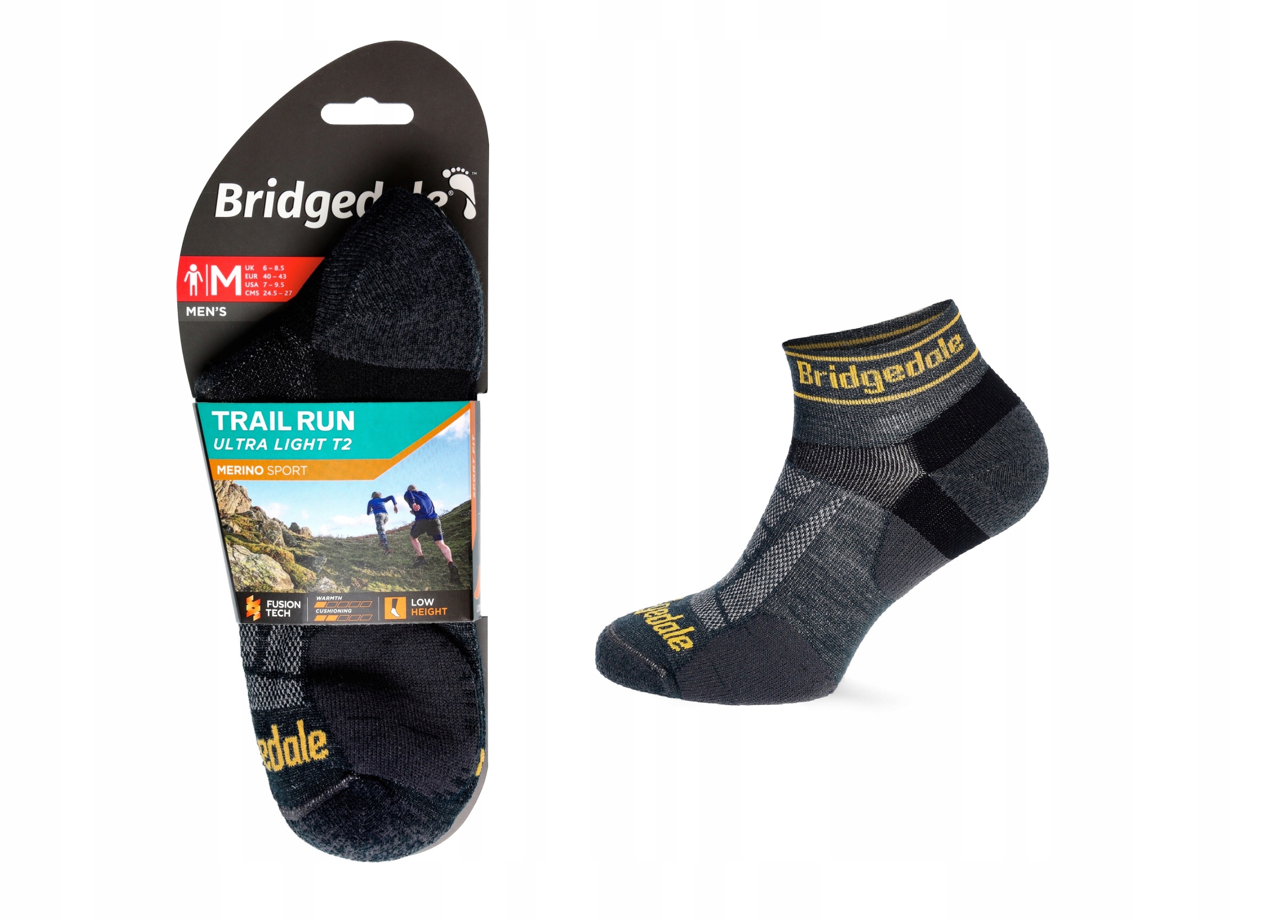 Skarpety Bridgedale Ul T2 Merino Sport gunmetal M