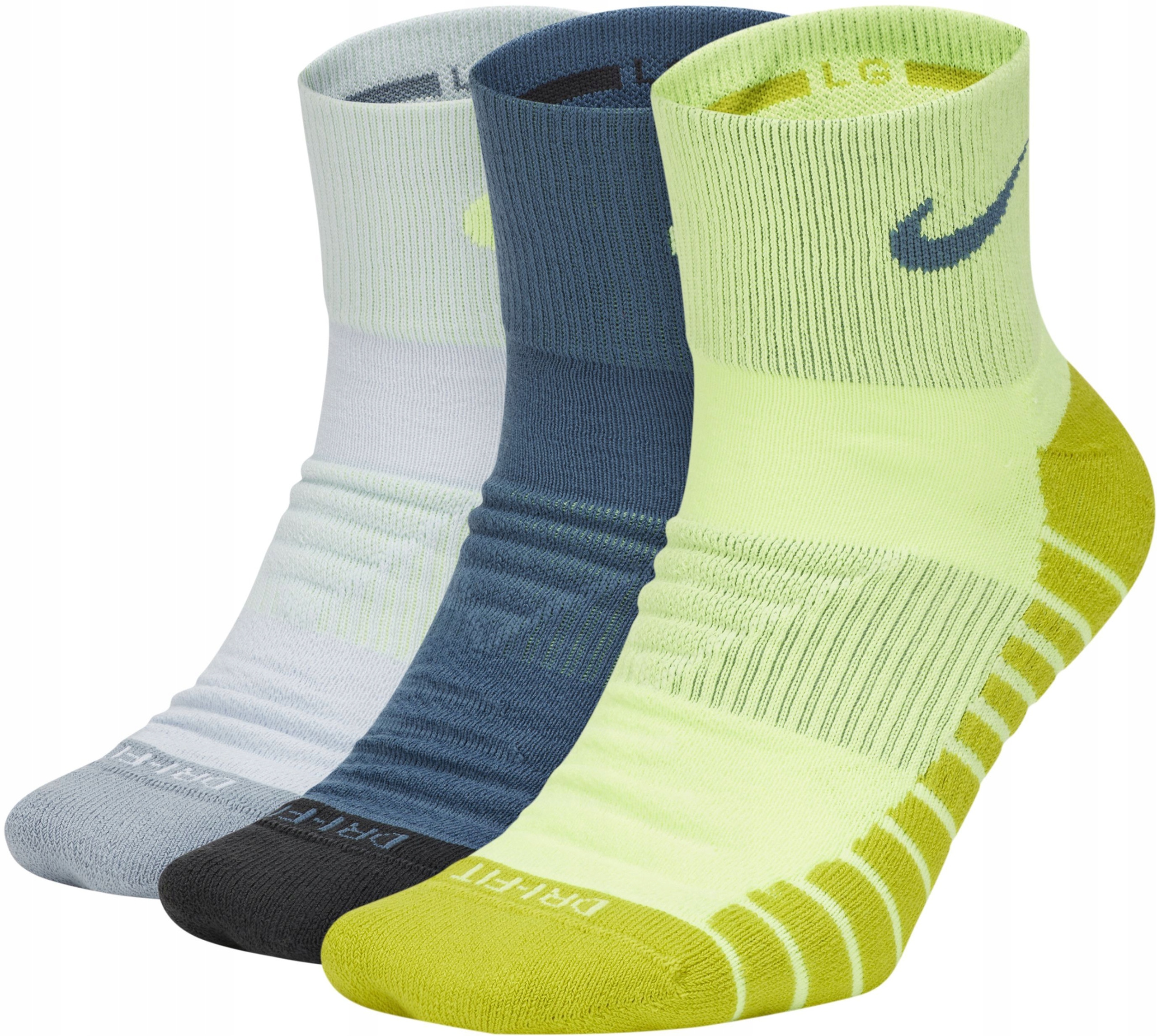Skarpety Nike Dry Cushion Quarter Training Sock, 3 pary, rozmiar L