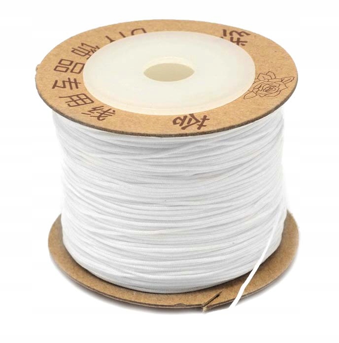 H02 50m Sznurek 0,7mm nylonowy topliwy Biały