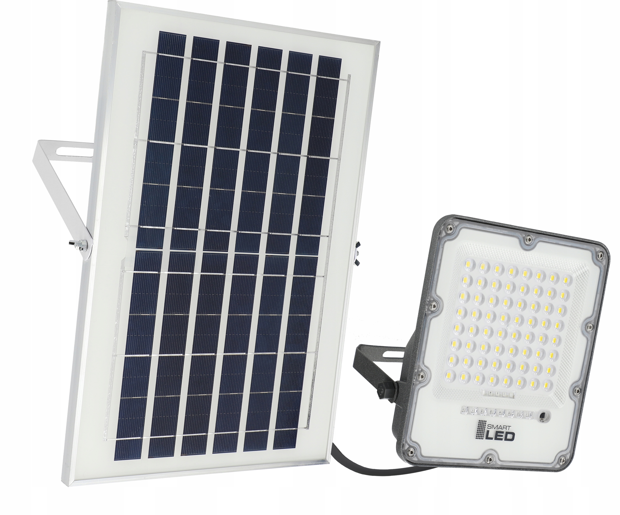 Lampa solarna halogen naświetlacz LED czujnik 50W Marka SmartLED