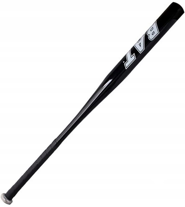 Kij Baseballowy Aluminiowy Czarny Solidny Bejsbolowy 34 Cale 86CM