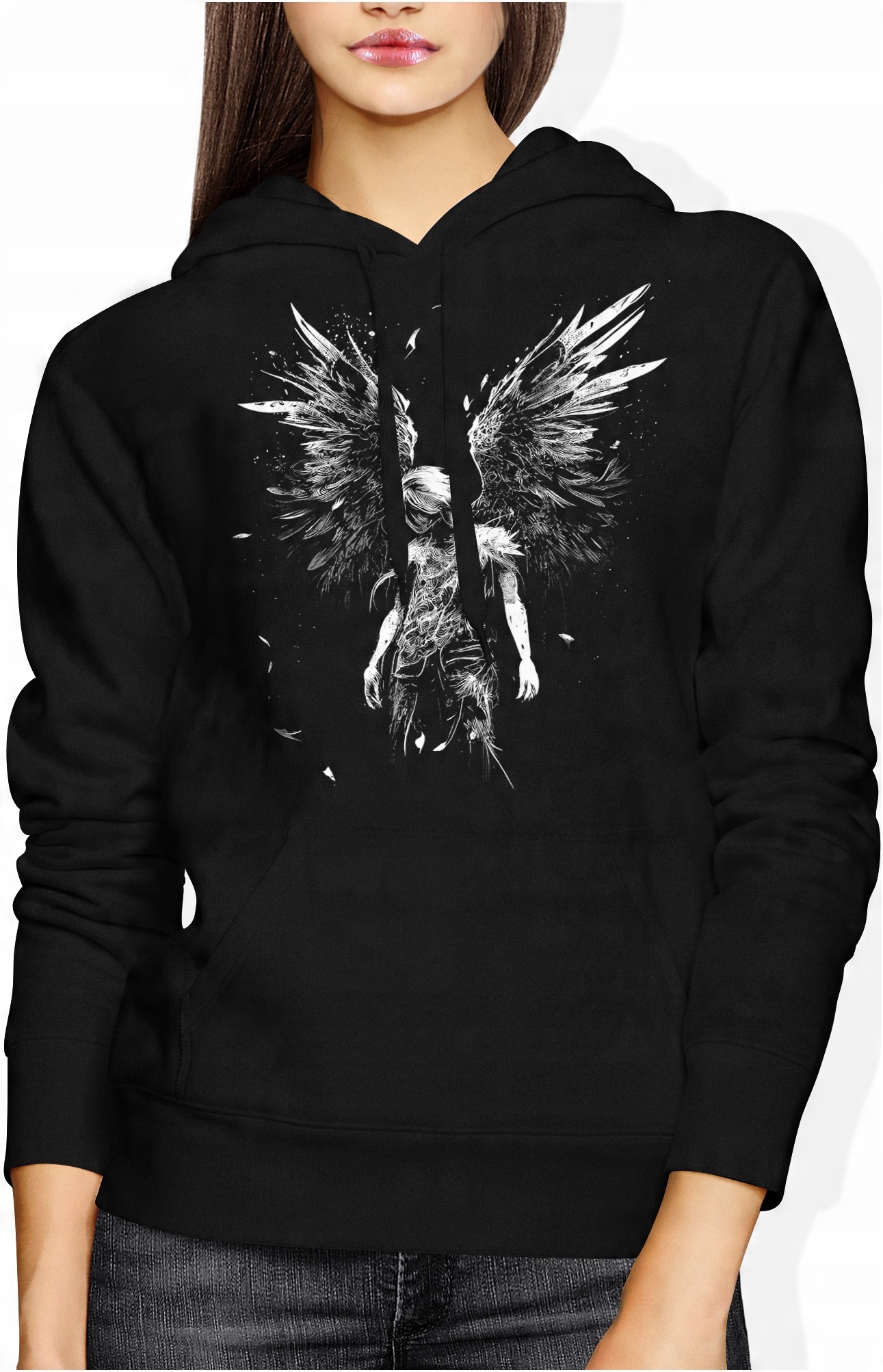 

Goth Gothic Bluza Damska Grunge Harajuku Anioł R M