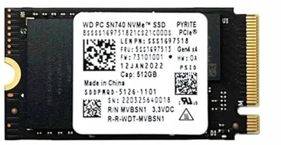 内蔵型SSD WD PC SN740 512GB SSD Amazon | WD SN740 512GB SSD M.2 2230 30mm NVMe PCIe 4.0 Gen