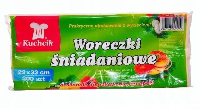 

Woreczki Śniadaniowe A200 22*33CM
