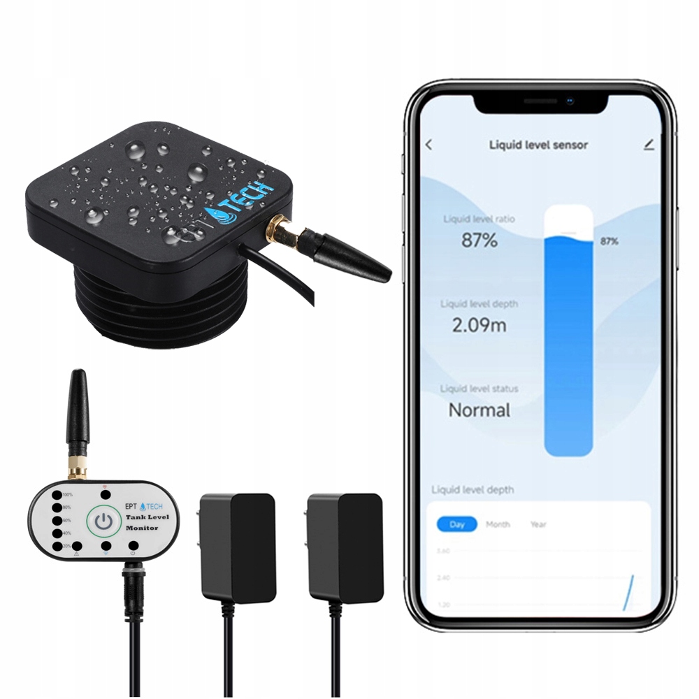 Senzor hladiny vody/kvapaliny pre nádrž WiFi Tuya Smart Life