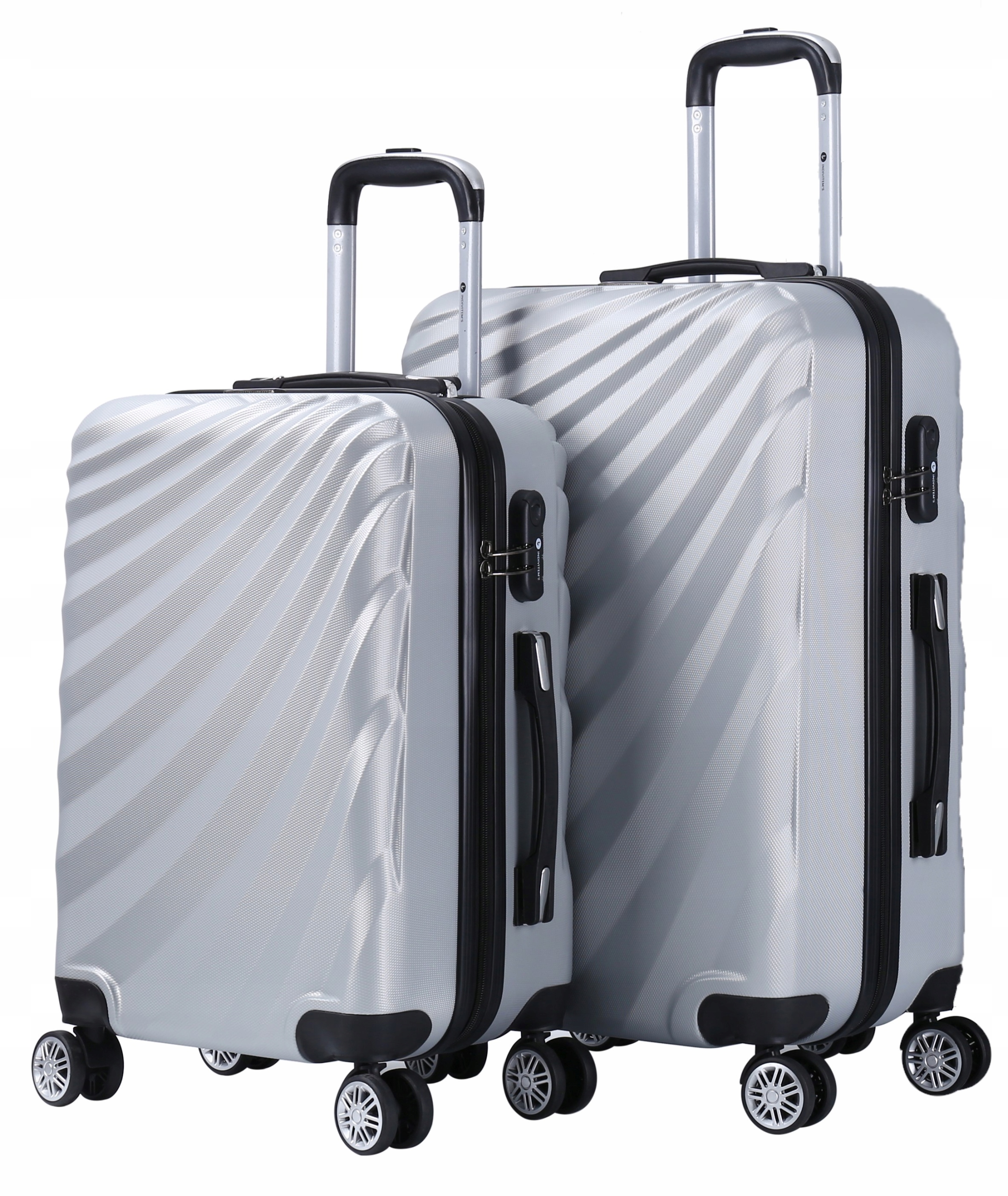 

Zestaw Walizka Podróżna Bagaż Kółka 2W1 S M Abs