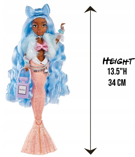 Mermaze LALKA SYRENKA zmieniająca kolor Shellnelle Wiek dziecka 4 lata +