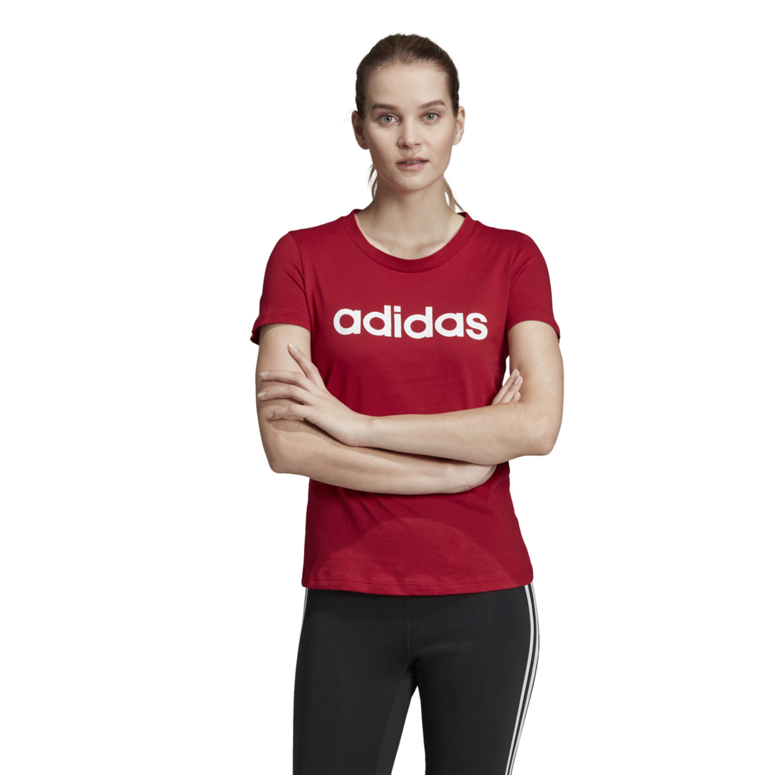 Damska koszulka Adidas W E Lin Slim T L