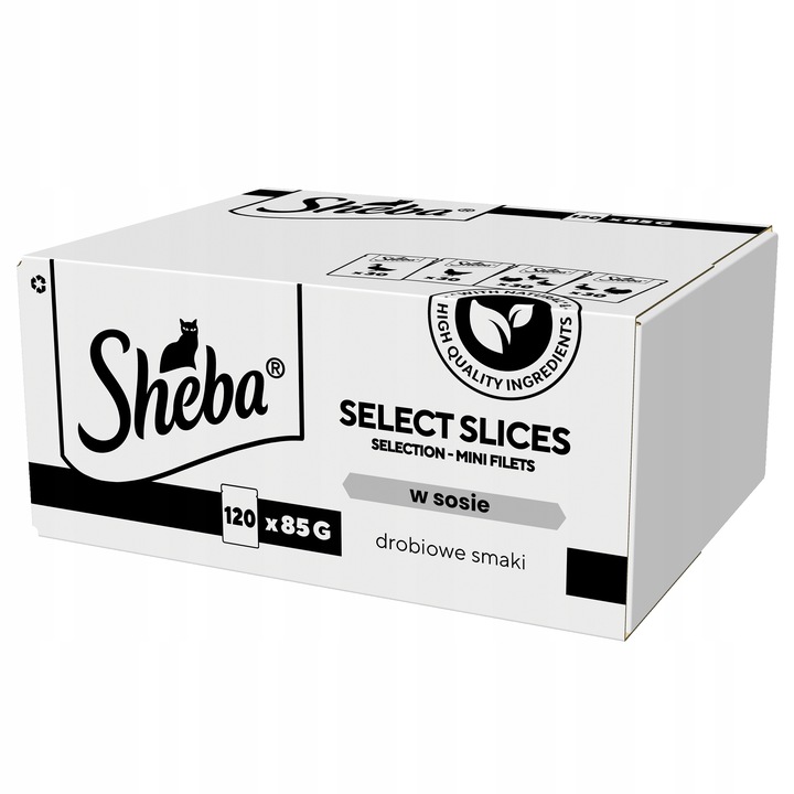Sheba Saszetka Select Slices Drobiowe Smaki w Sosie 120x85g