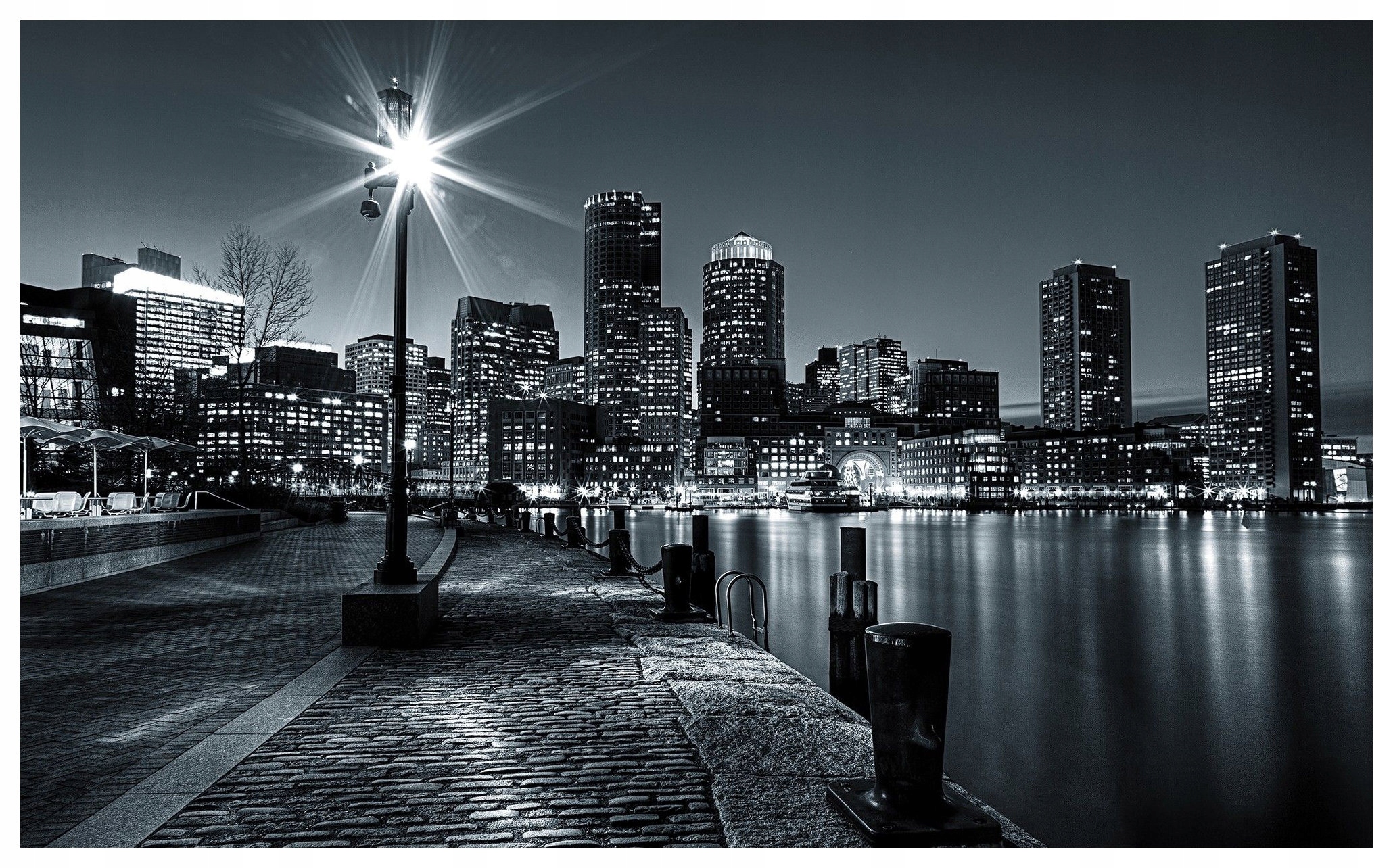 Vliesová fototapeta Město Architektura dlažba lucerny 300x210 lepidlo