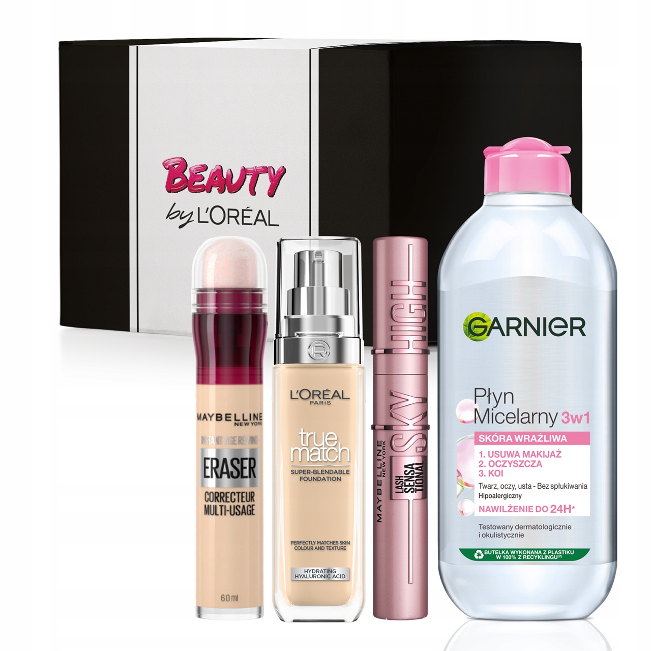 Zestaw Maybelline do Twarzy i Oczu True Match 2N Garnier Płyn Micelarny