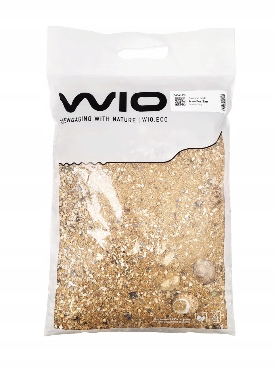 Levně Wio Nautilus Tan Riverbed 5 Kg Substrát Pro Akvárium