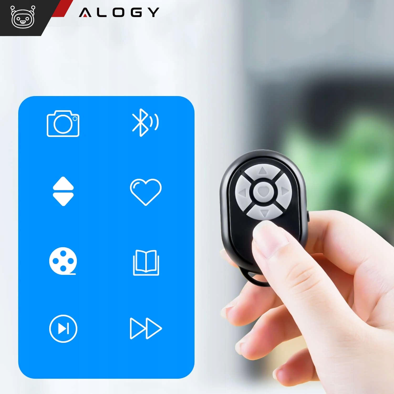 PILOT Bluetooth SELFIE WYZWALACZ ZDJĘĆ iOS Android Marka Alogy