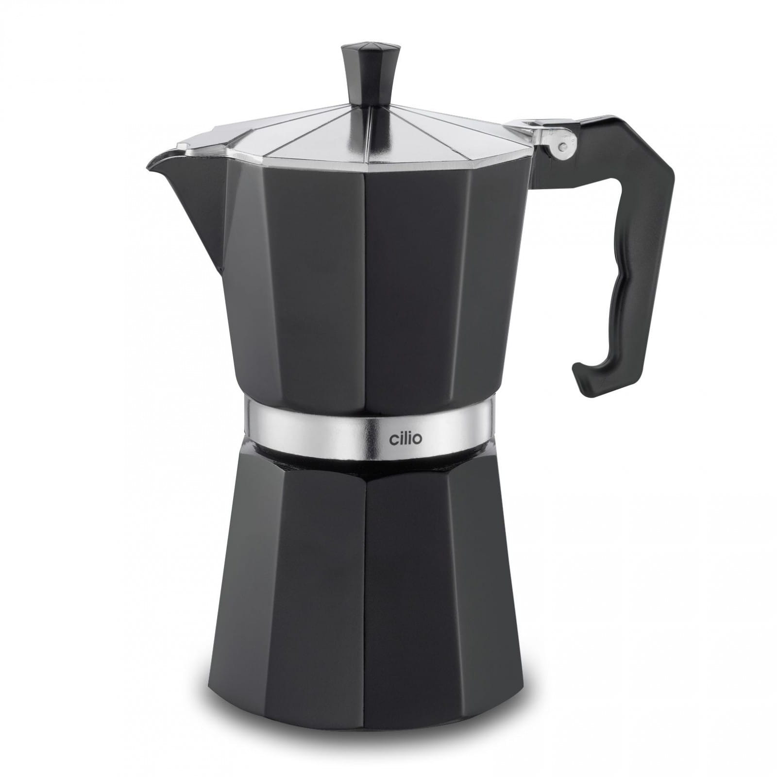 Cilio Espressovač na 6 šálků, černá