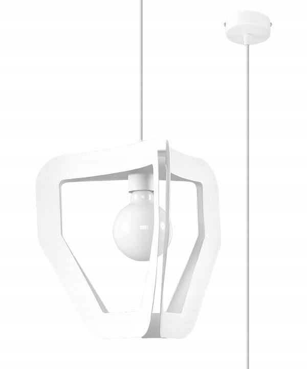 Sollux Závesná lampa biela kovová moderná do obývačky jedálne nad stôl