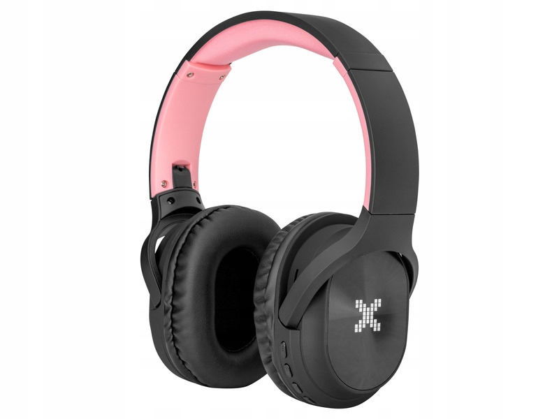 

Słuchawki nauszne Xmusic BTH106B Czarno-różowy