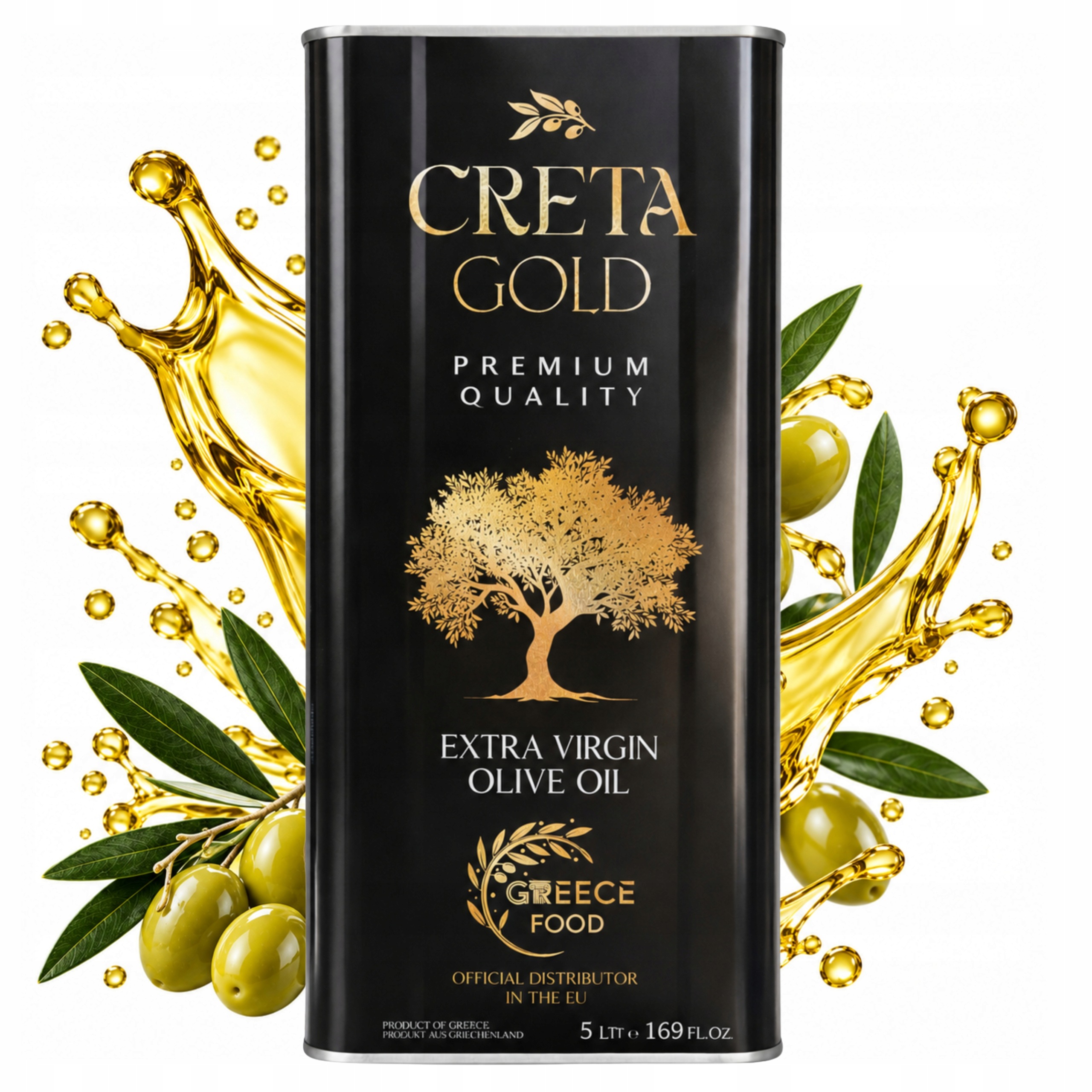 Extra panenský olivový olej 5 l, řecký premium, čerstvý, nejvyšší kvalita