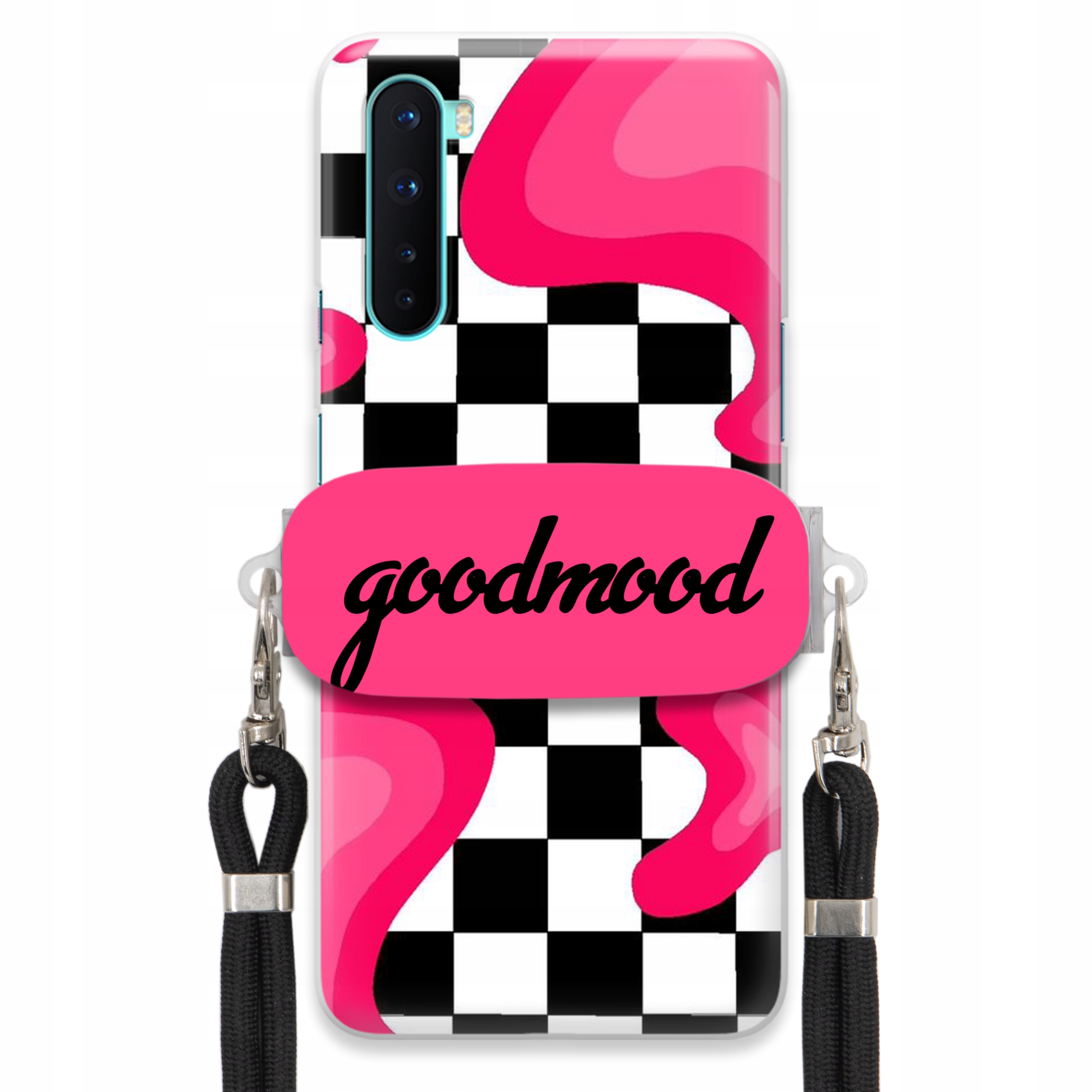 Puzdro Na Oneplus Nord Set Puzdro Držiak Vodítko Čierne Pre Teenagerov Splash