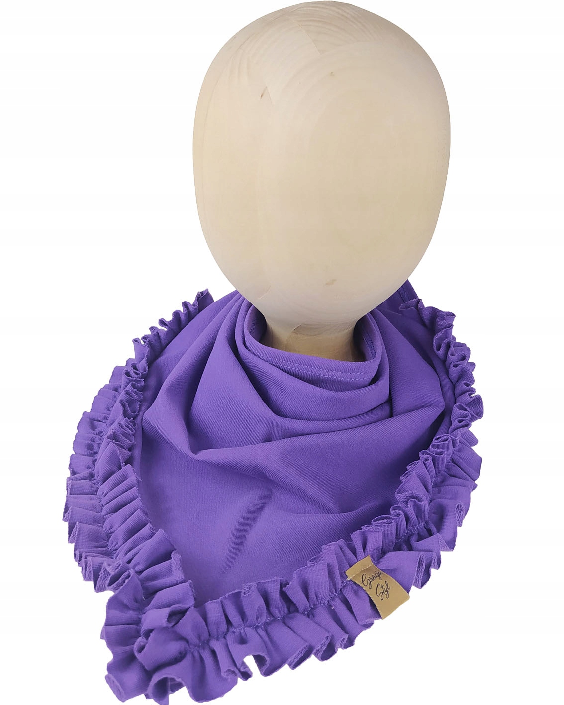 

Chustka pod szyję dziecięca z falbaną , apaszka