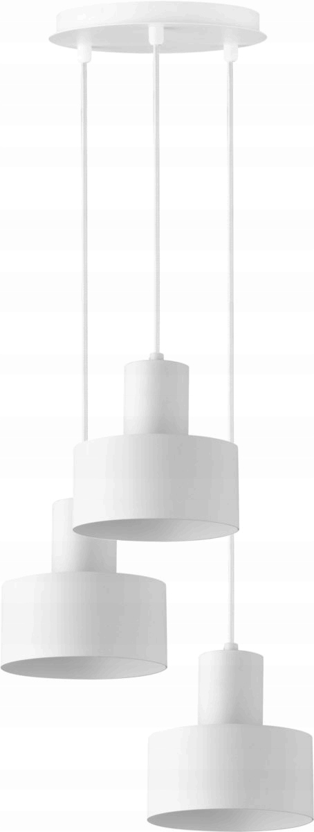 Sigma Lighting Závěsná lampa Rif 3xE27 Bílá Kulatá Minimalistická
