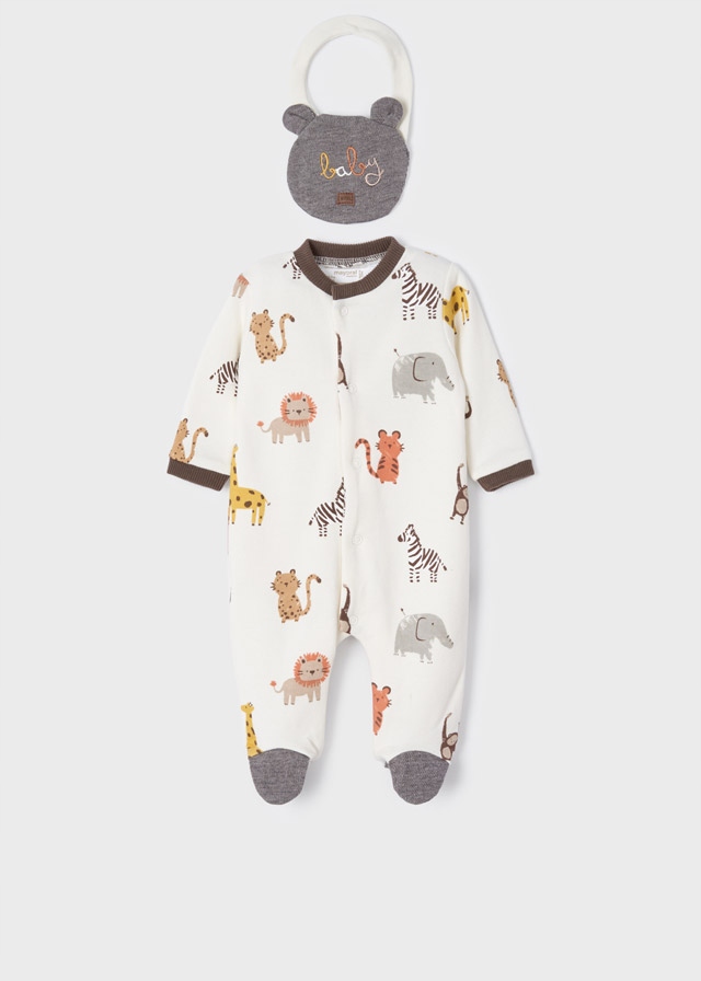 Mayoral komplet śpiochy pajacyk 2628/93 r 60 Rękaw długi rękaw