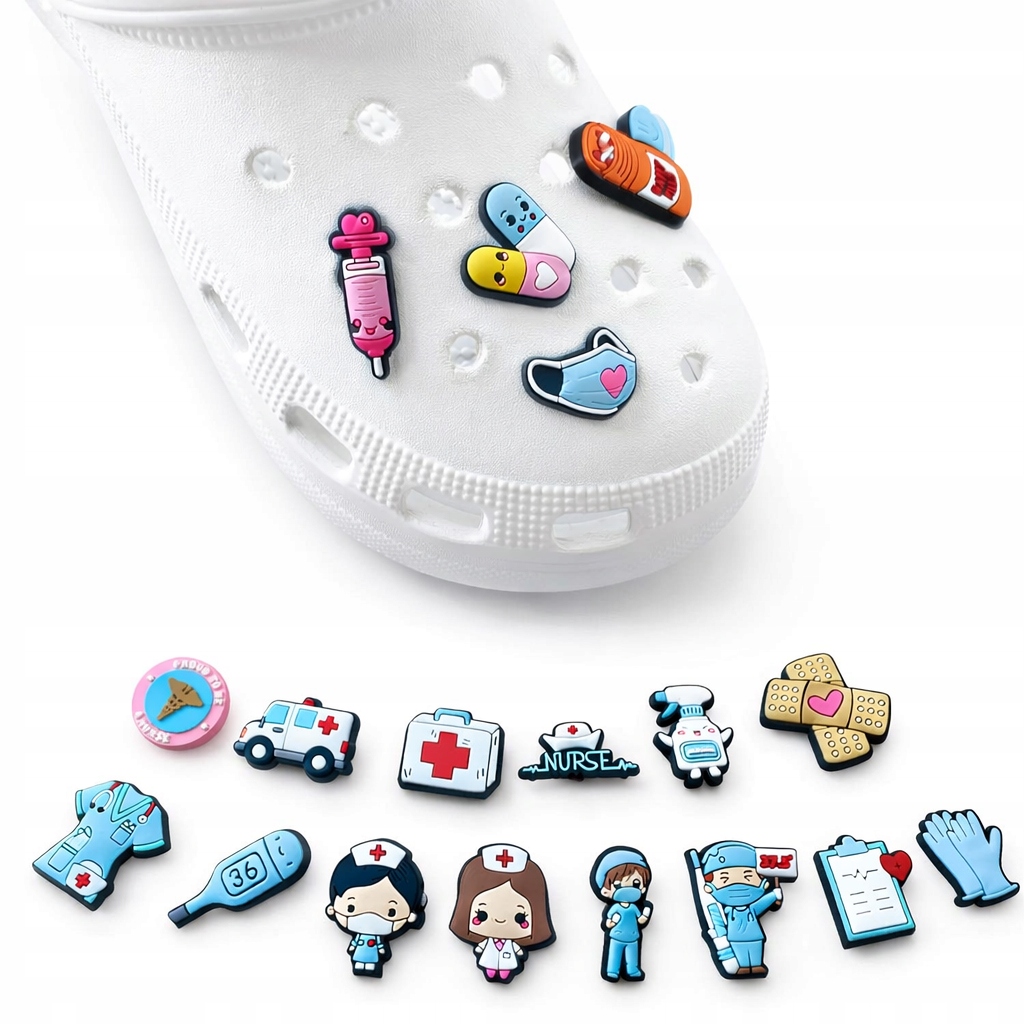 Pin Připínáček na boty Crocs Crocs 20 vložek zapínání – Medicínské
