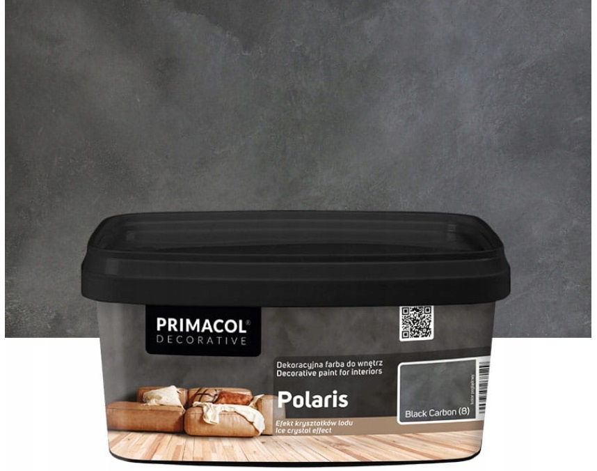 Primacol Polaris Farba Dekoracyjna Do Ścian Black Carbon 1L
