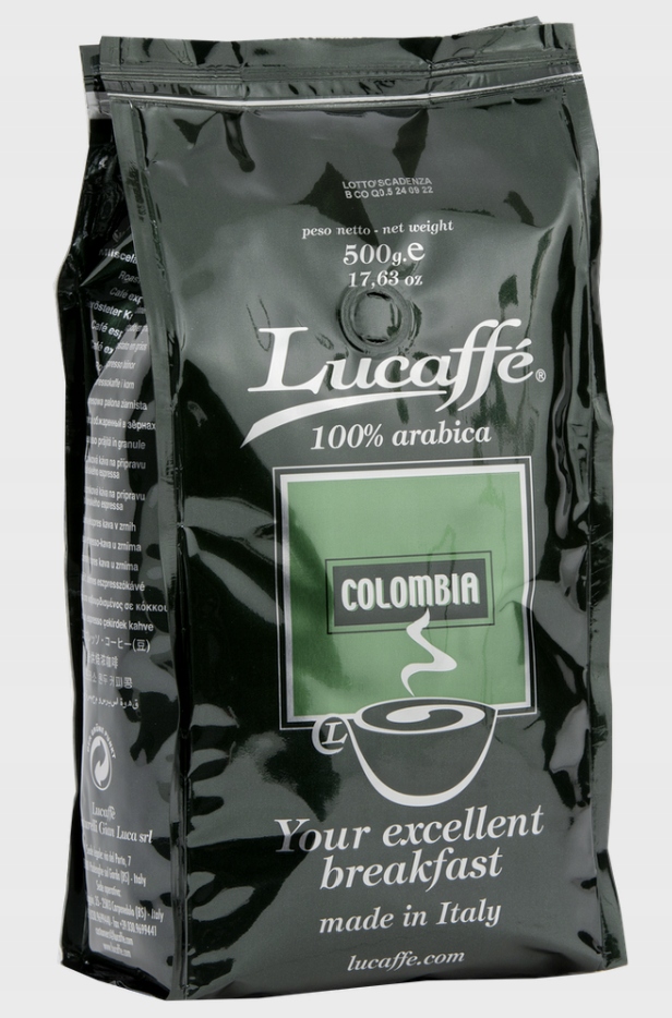 Levně Káva zrnková Arabica Lucaffe Colombia 500 g