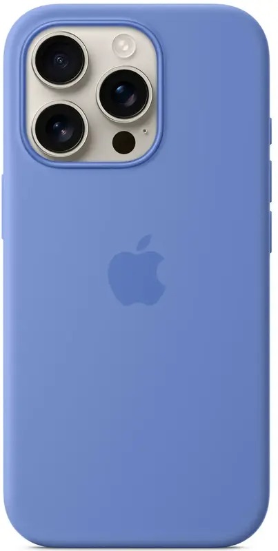 Silikonové pouzdro pro iPhone 16 Pro Max Perlový Světle Modrá obal Periwinkle
