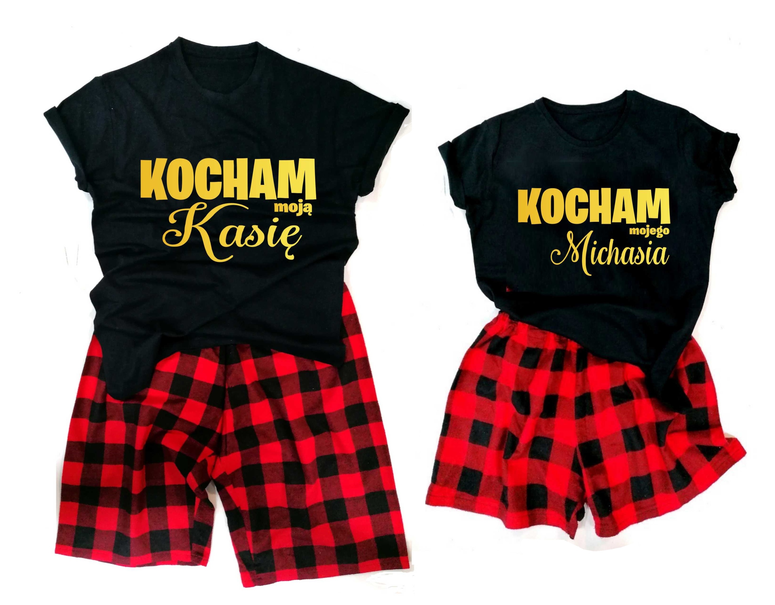 Bavlněné Pyžamo Pro Páry Dárek K Vánocům dárek k Valentýnu XXL