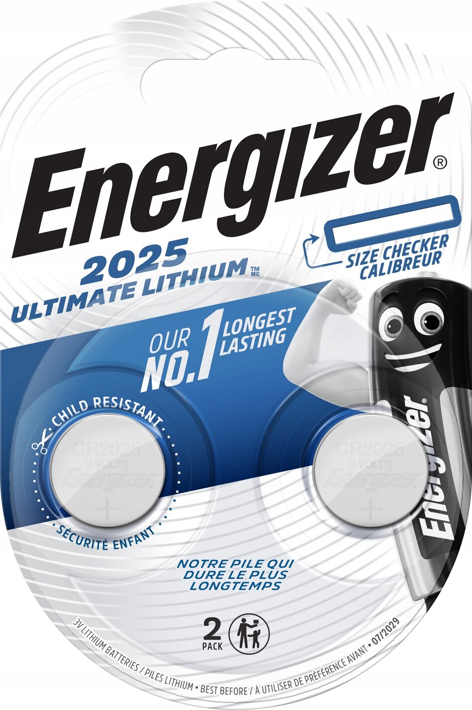 

2x bateria litowa mini Energizer Ultimate CR2025