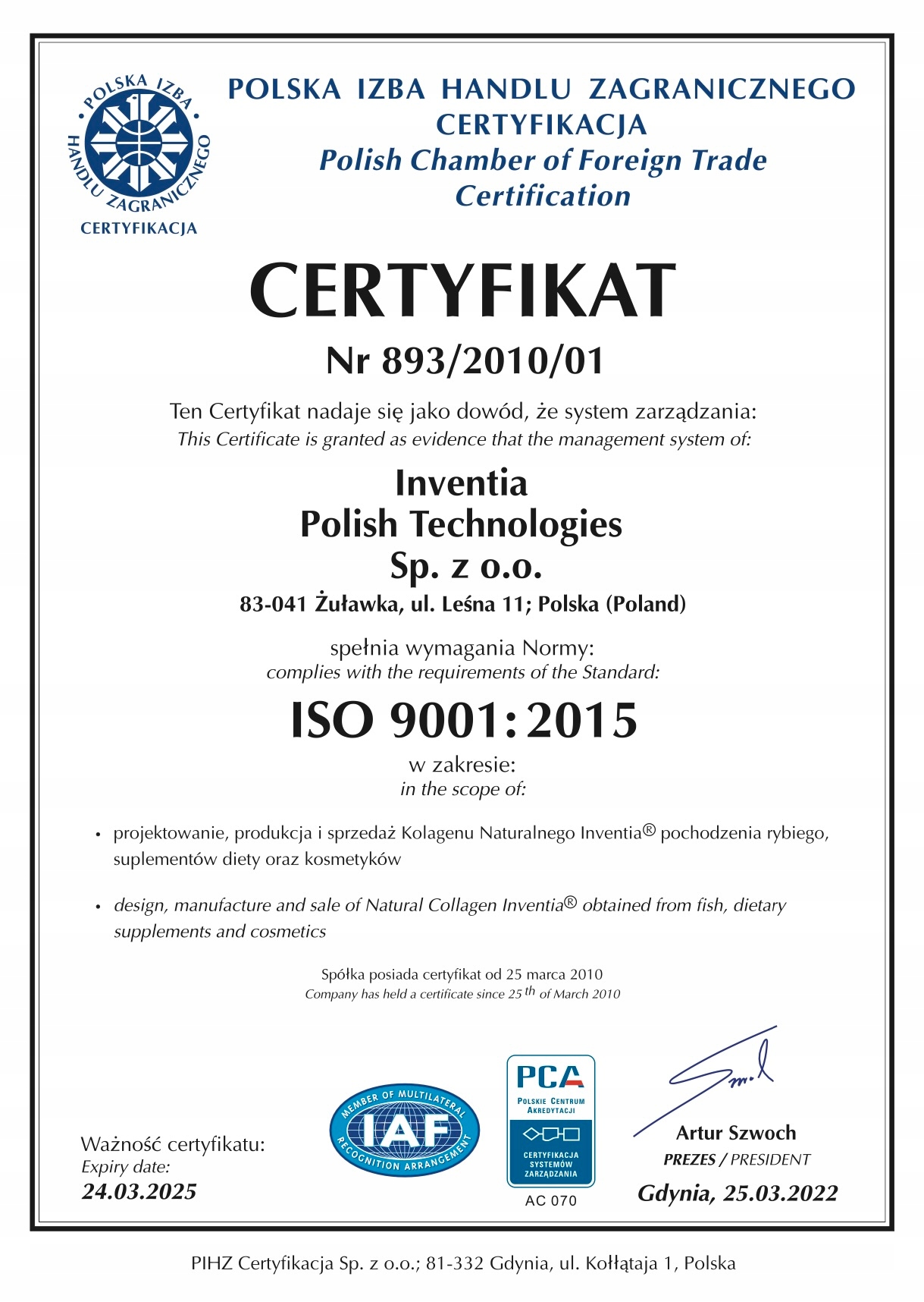 KOLAGENOWE SERUM WYSZCZUPLAJĄCE 200 ml Kod producenta 2265