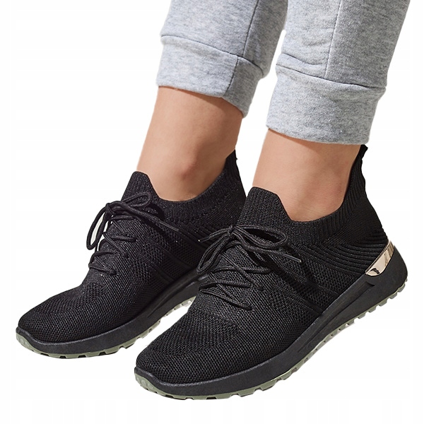 

Buty Czarne Sportowe Damskie Ferroni 36