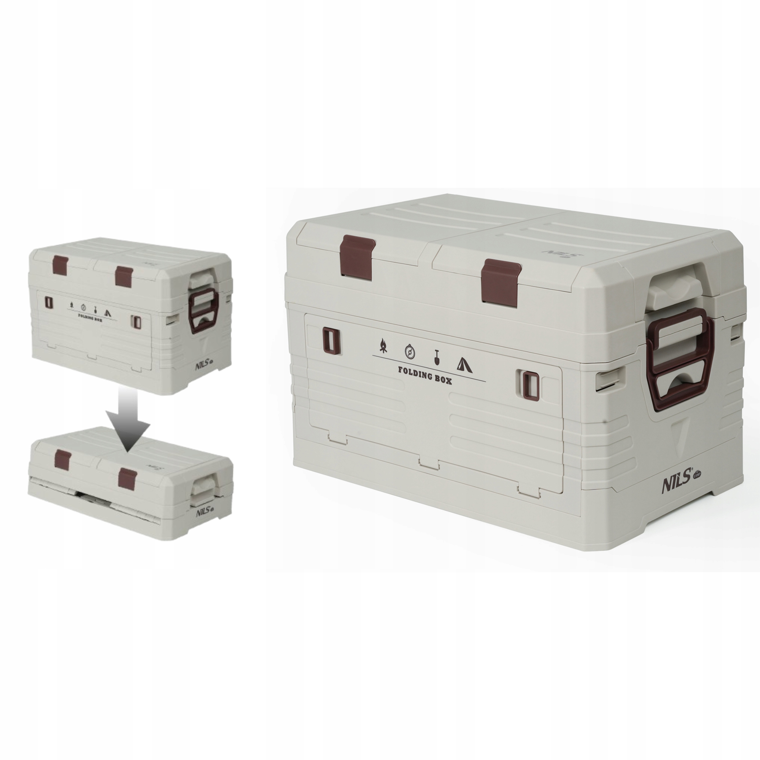 Organizér do garážové skříně skládací turistická skříň 42L Nils Camp