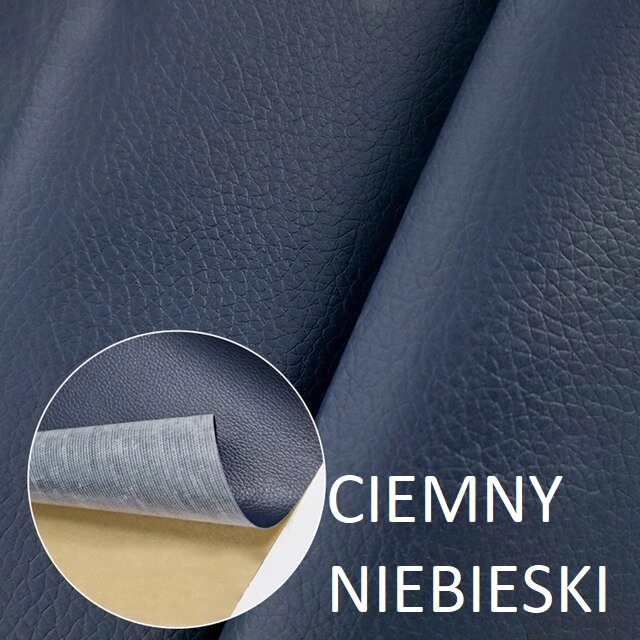 Samolepicí Záplata Kůže Záplata Tmavě Modrá 35X50CM