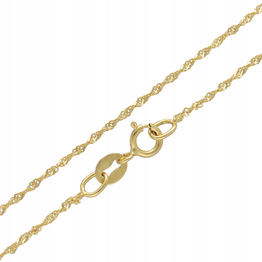 Zlatý řetízek Singapur 45 cm 585