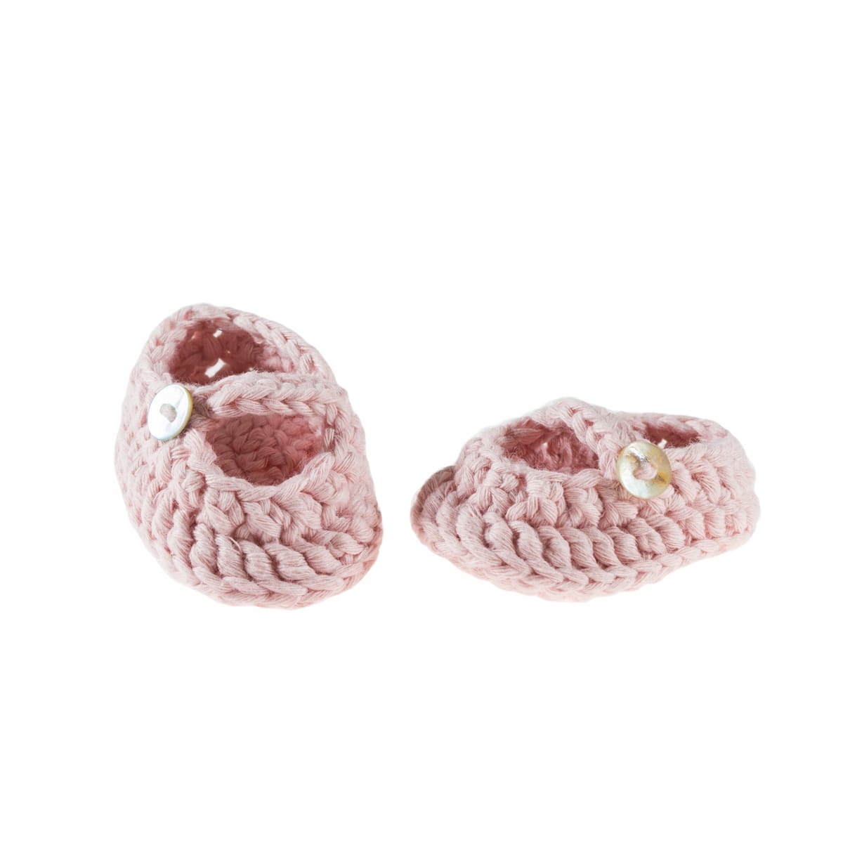 

Olimi, szydełkowe buciki dla lalki 38cm pink nude