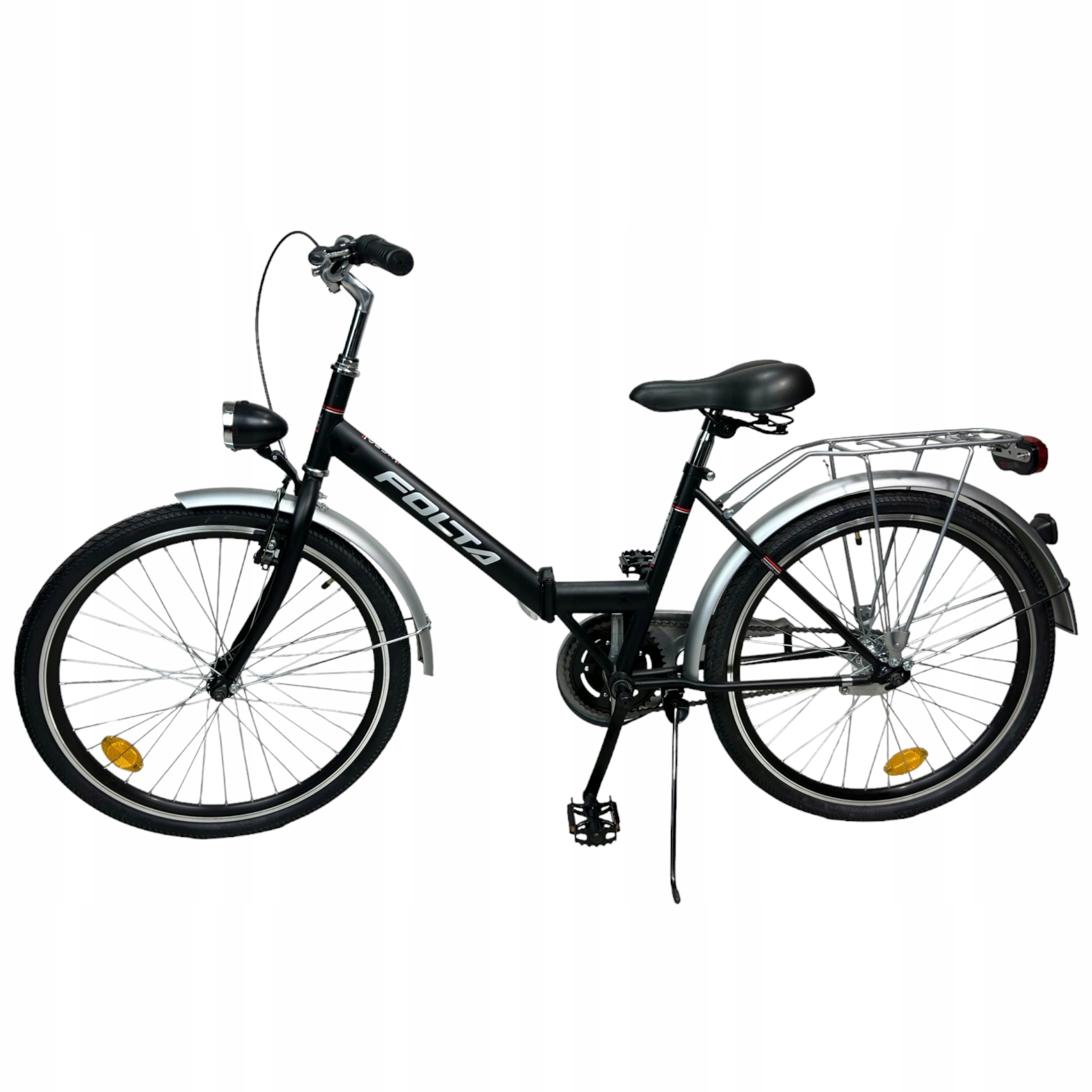 Rower Składak Składany Damski Męski Folta Cruz 24'' Czarny Cena Mat