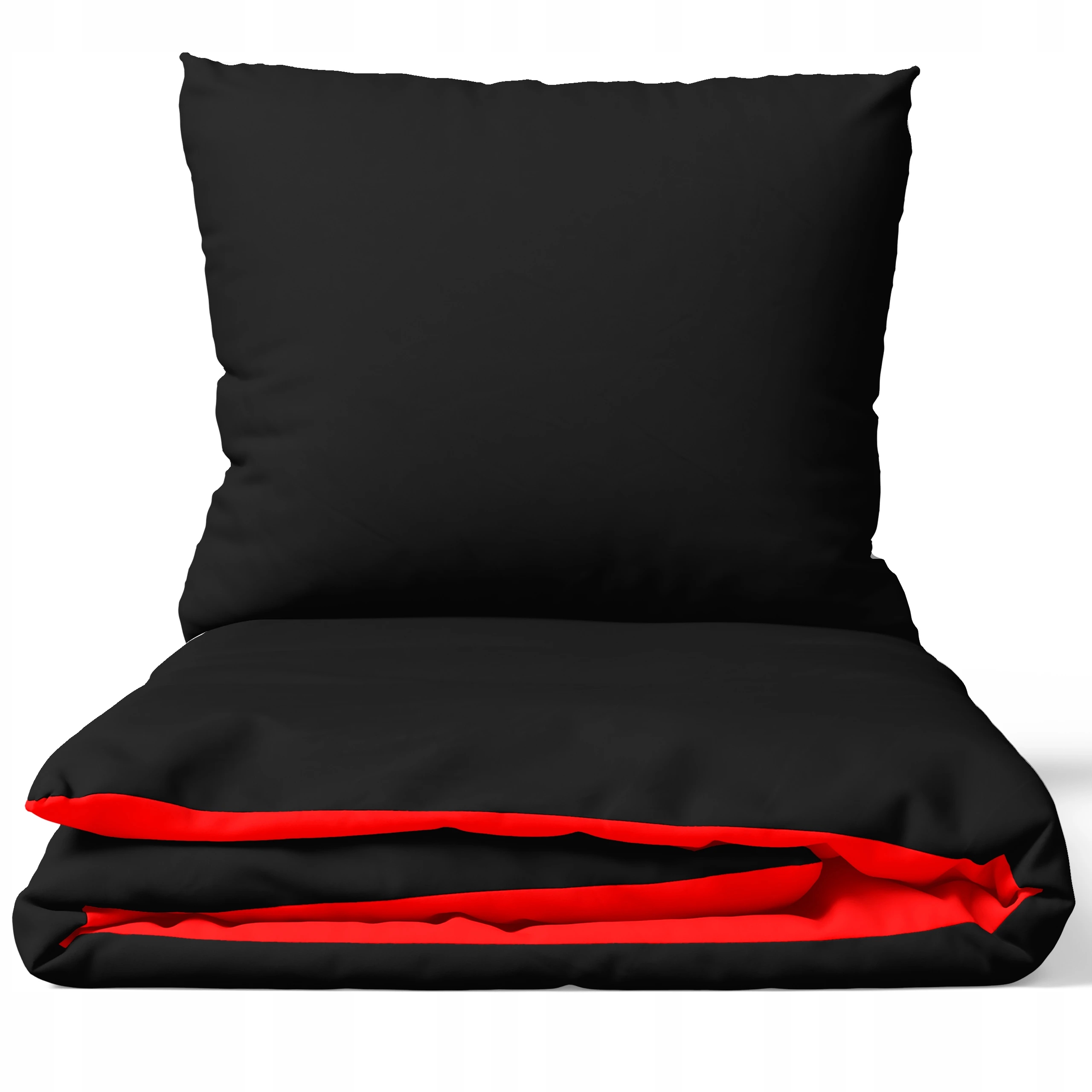 Pościel Dwustronna Bawełna Premium 160x200 Rubinowa Czerń J&w