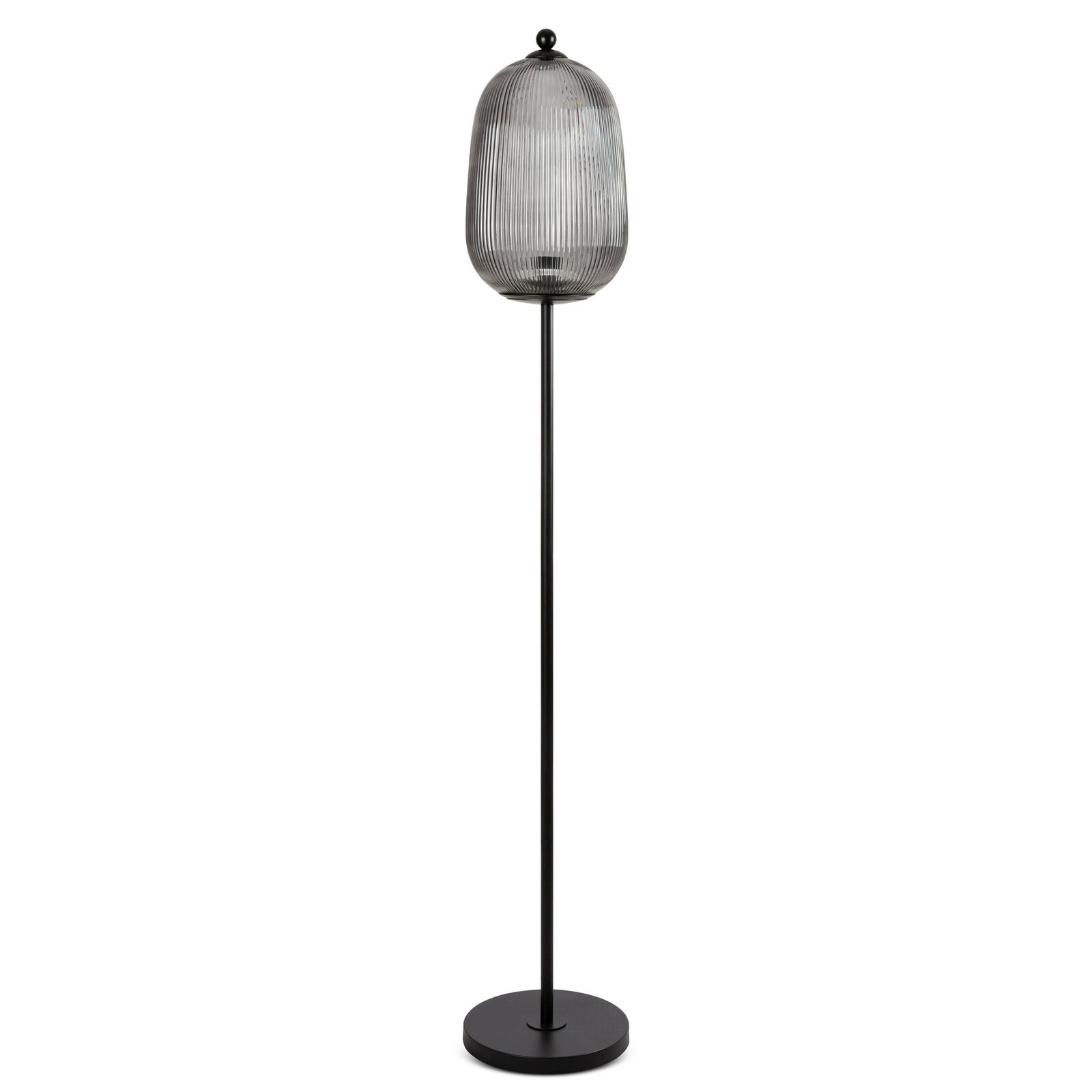 Lampa stojąca dekoracyjna Ruth (3) grafitowa, 150 cm, E27