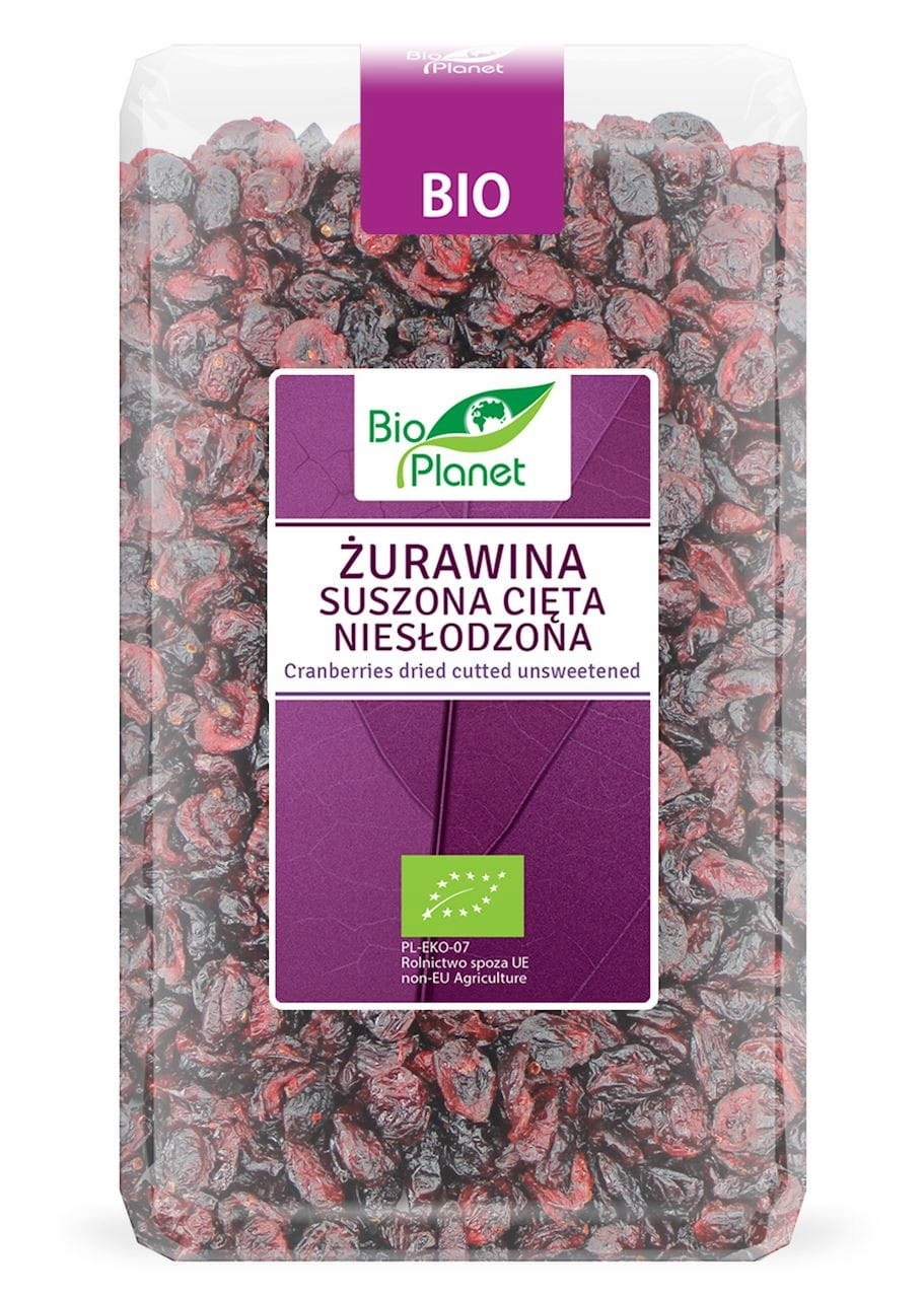 Levně Brusinky Sušené Půlené Neslazené Bio 1 kg Bio Planet