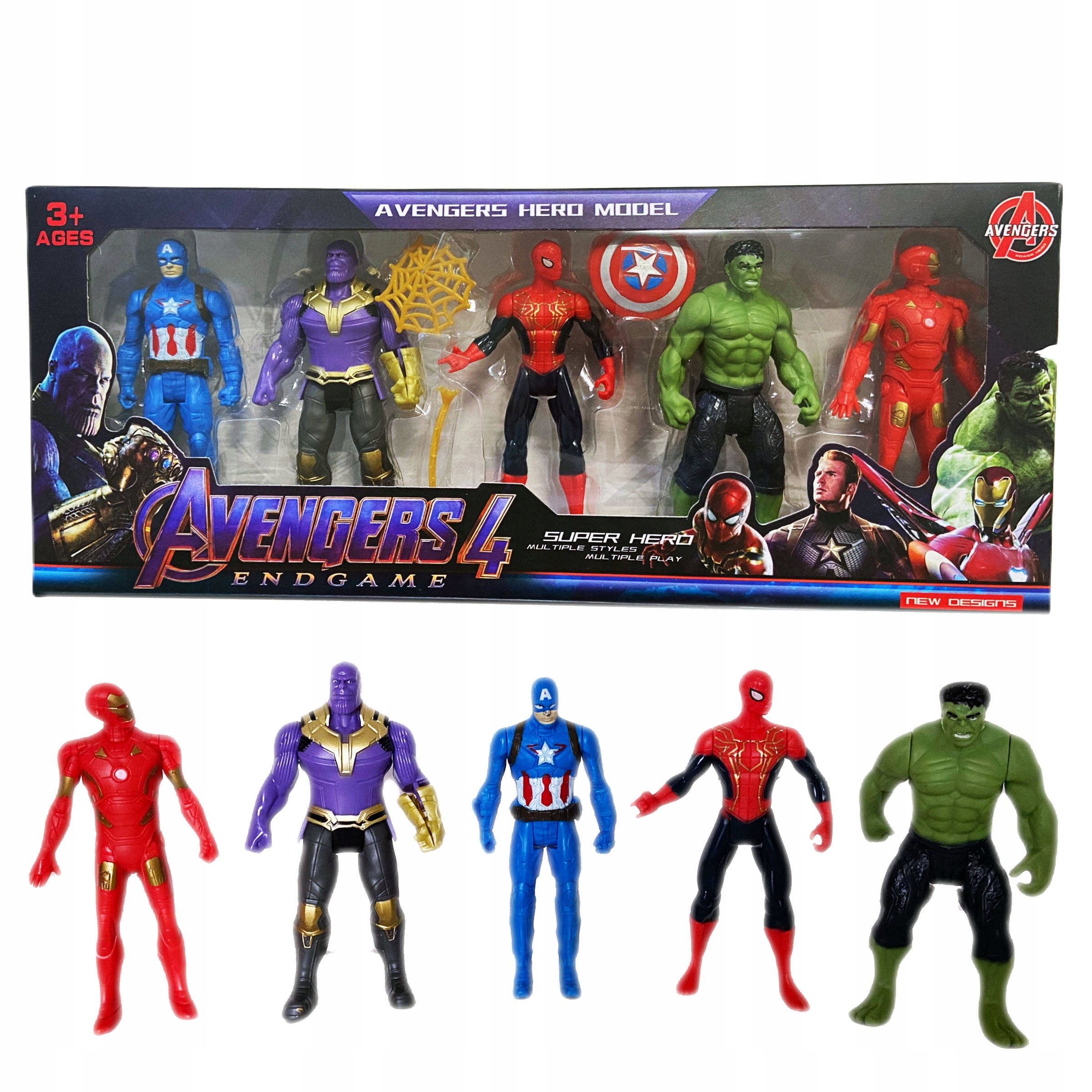 

Avengers Duży Zestaw Figurek Superbohaterów 5 Szt